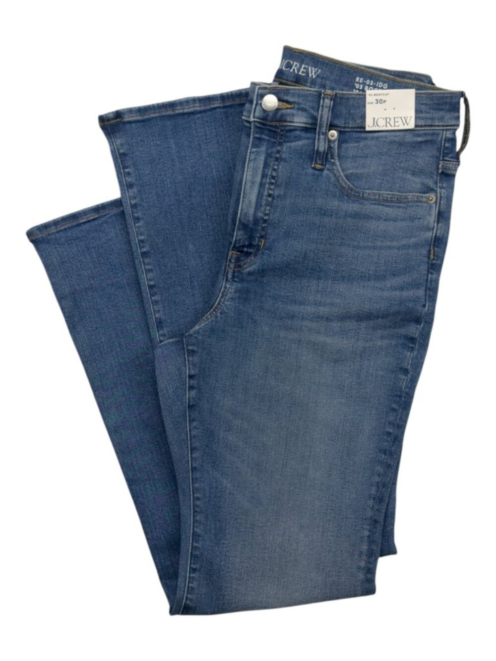 J.Crew 2003 Super-Stretch Denim Bootcut Jeans Women' Size 30P Dark Indigo NWT - Picture 7 of 12